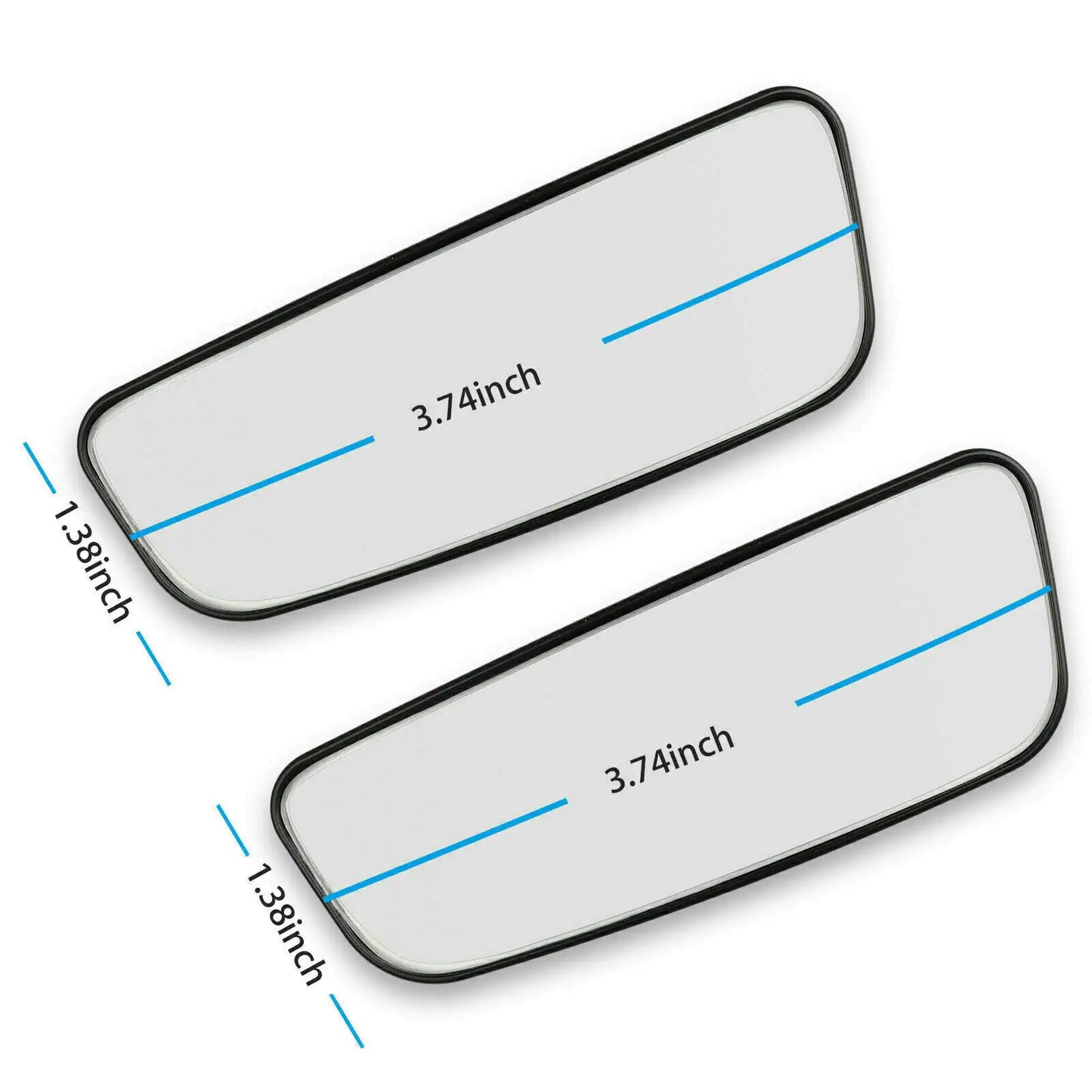 2x 360° Stick on Rear View Auxiliary Blind Spot Mirror Wide Angle Car Truck SUV