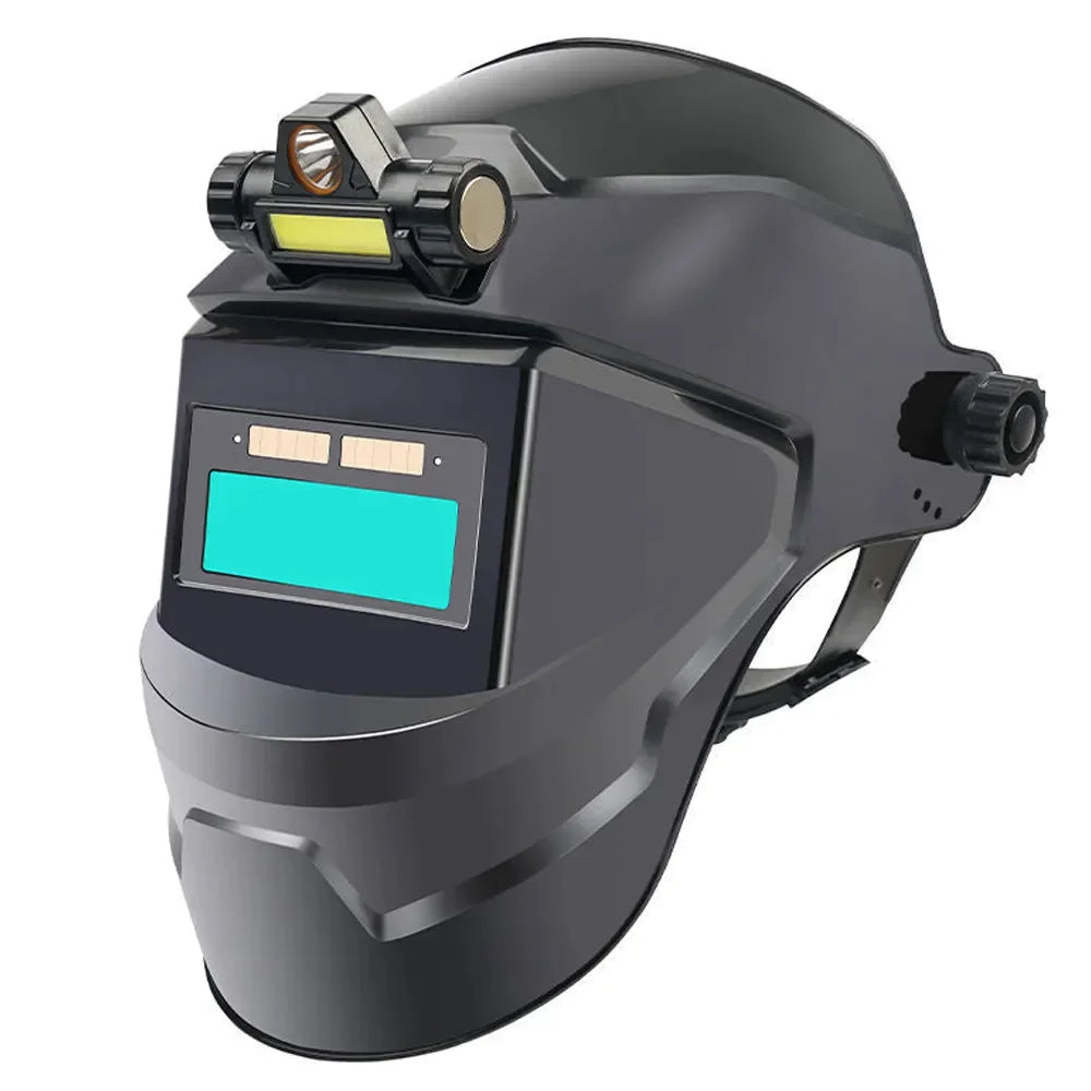 Auto-Darkening Welding Mask with Large View – Adjustable Light for Arc Welding, Grinding, and Cutting